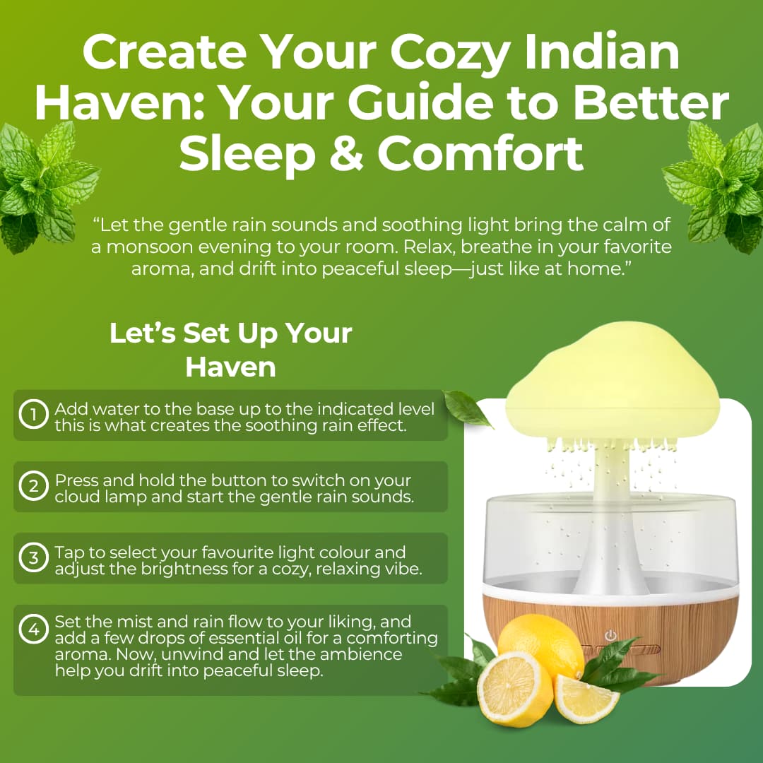 CloudMist™ Soothing Rain Humidifier & Aroma Diffuser