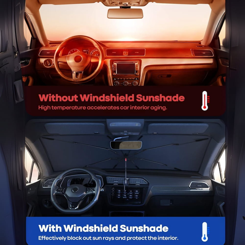 Universal Car Sun Shade Windshield Umbrella