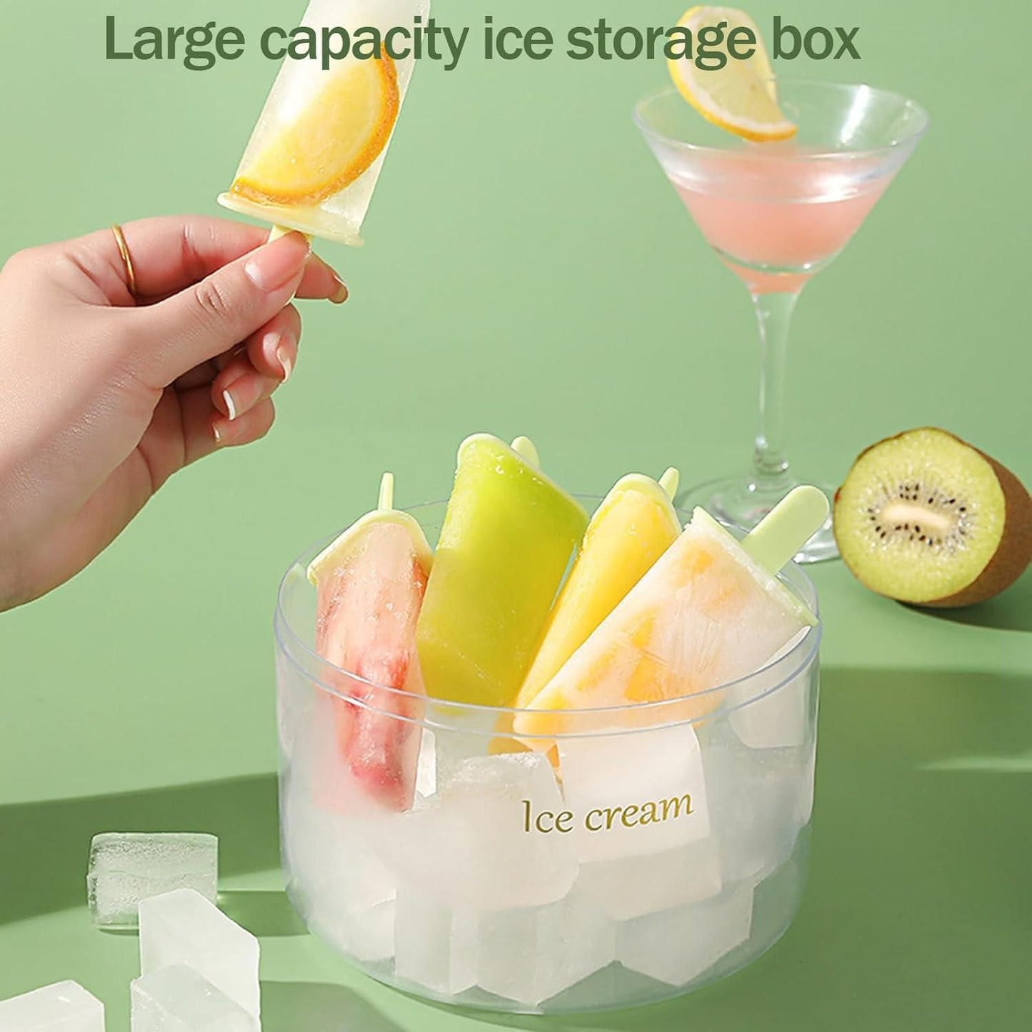 ChillCraft 8-Piece Ice Pop Mould Set