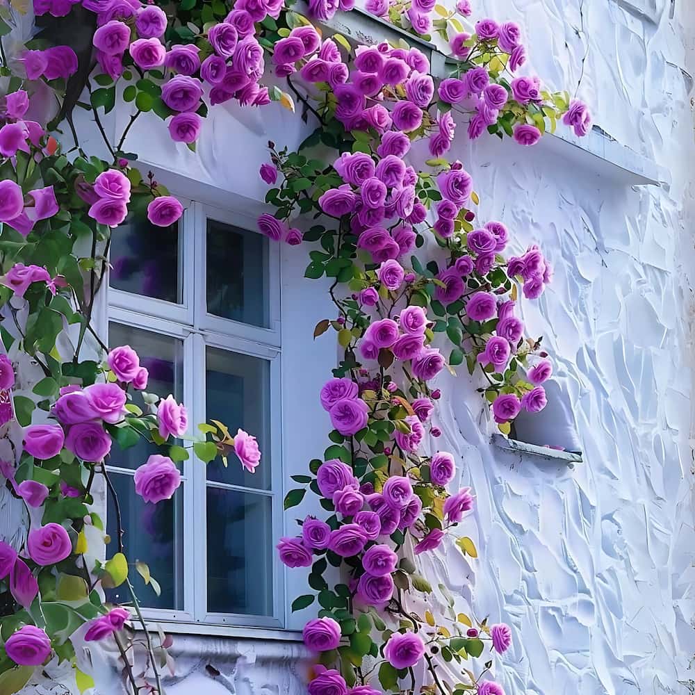 Imported Climbing Rose Seeds – Premium Red Bloomers for Trellises, Fences & Garden Walls
