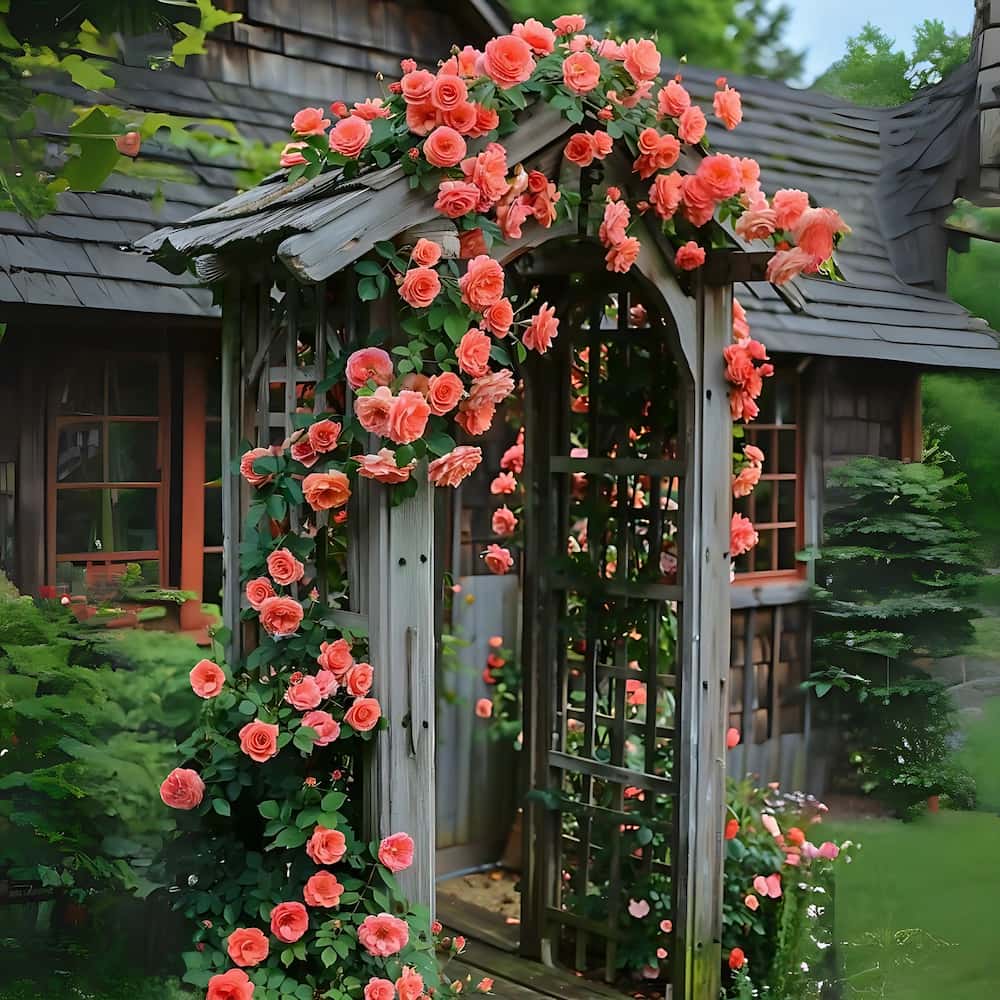 Imported Climbing Rose Seeds – Premium Red Bloomers for Trellises, Fences & Garden Walls
