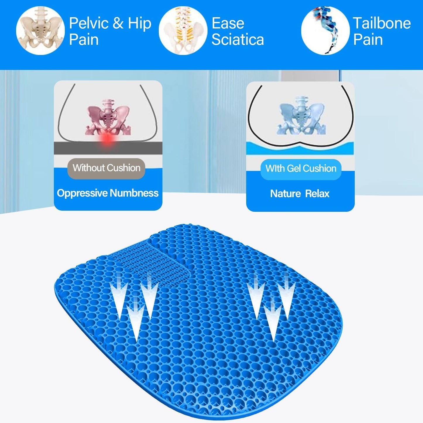 GelFlex Egg Sitter Support Cushion