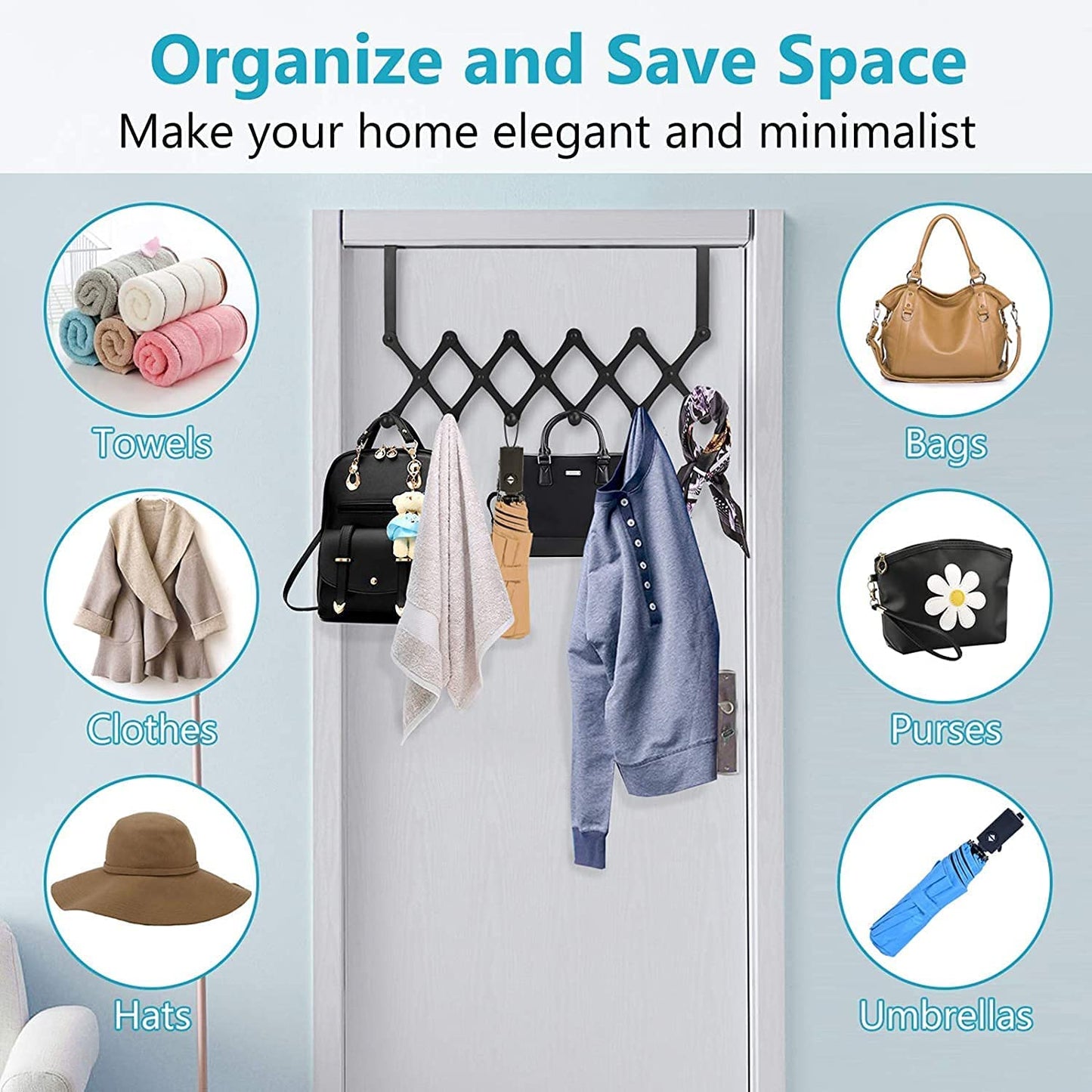 FlexiHook Over Door Rack