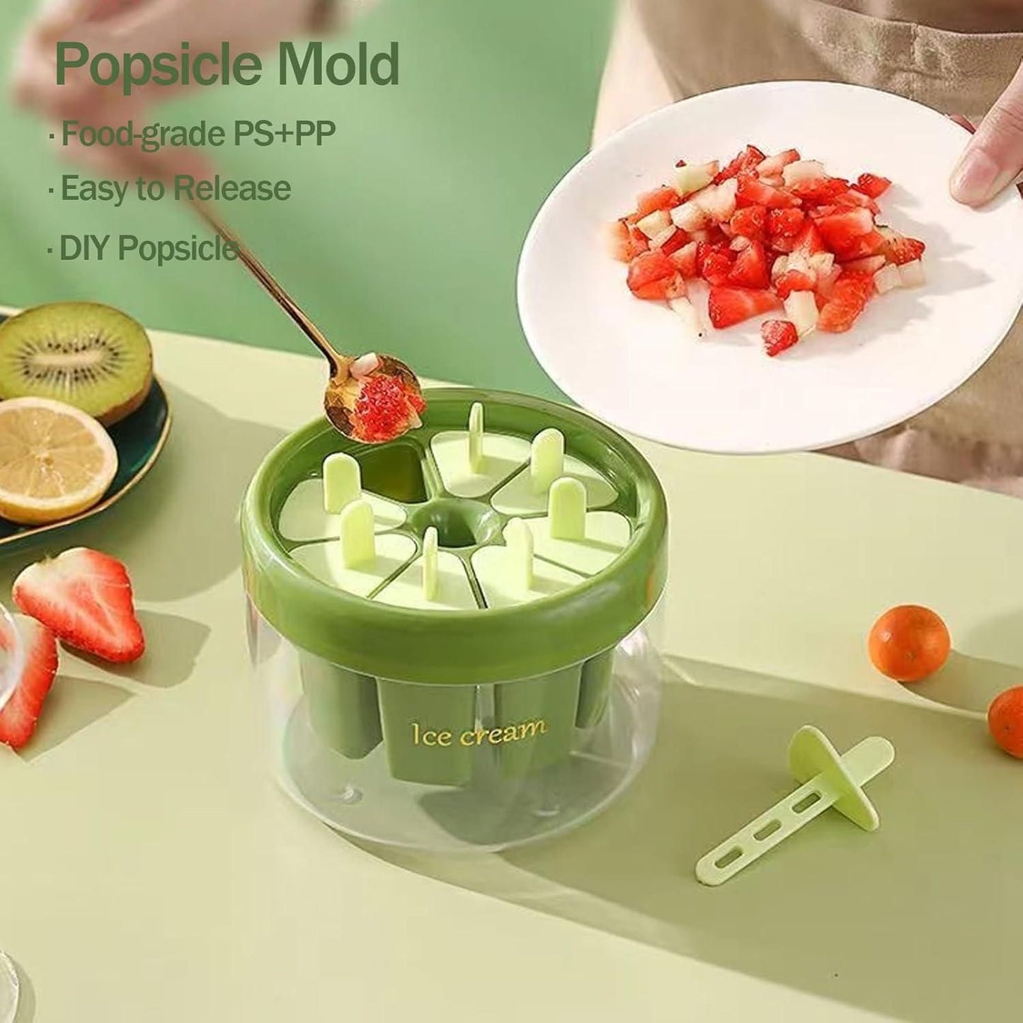 ChillCraft 8-Piece Ice Pop Mould Set