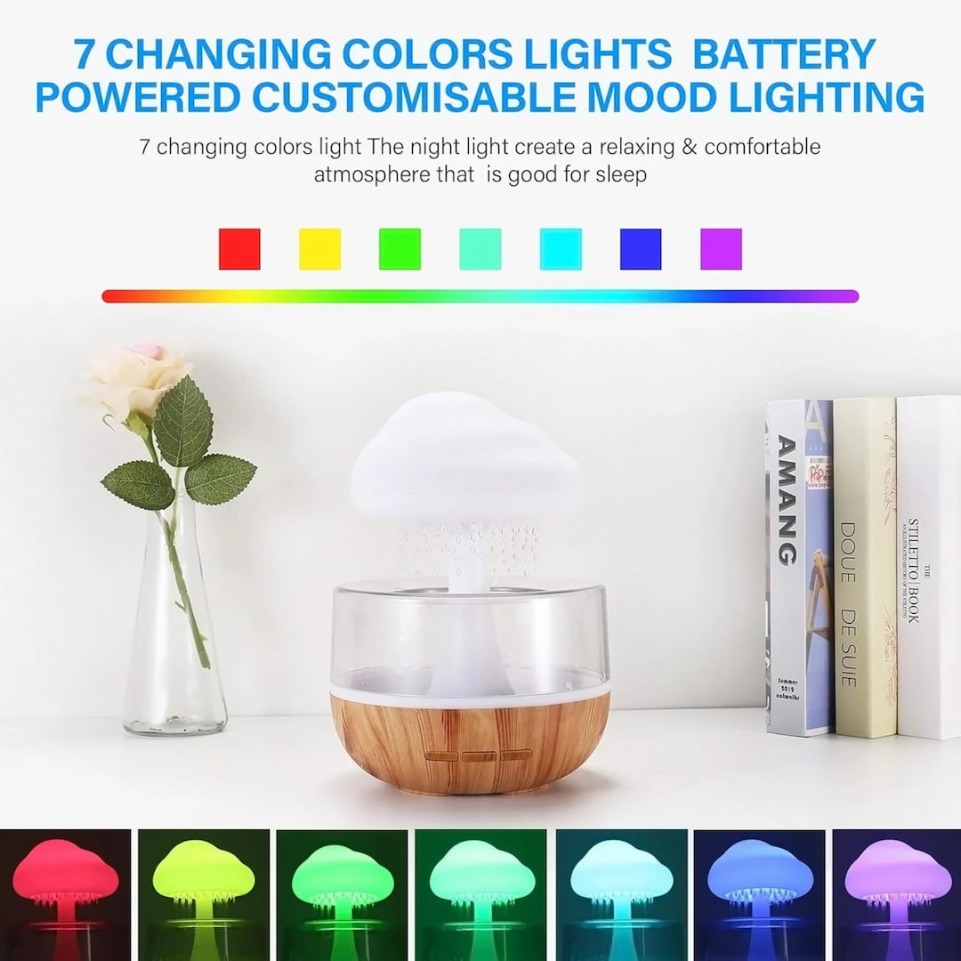 CloudMist™ Soothing Rain Humidifier & Aroma Diffuser