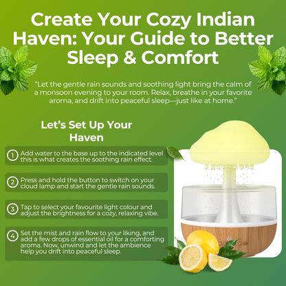 CloudMist™ Soothing Rain Humidifier & Aroma Diffuser