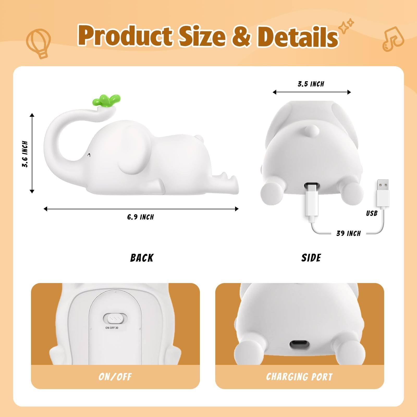 Elephant Silicone Lamp